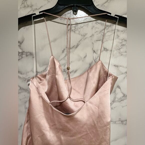 Significant Other Satin T Strappy Back Mini Dress - Picture 3 of 6